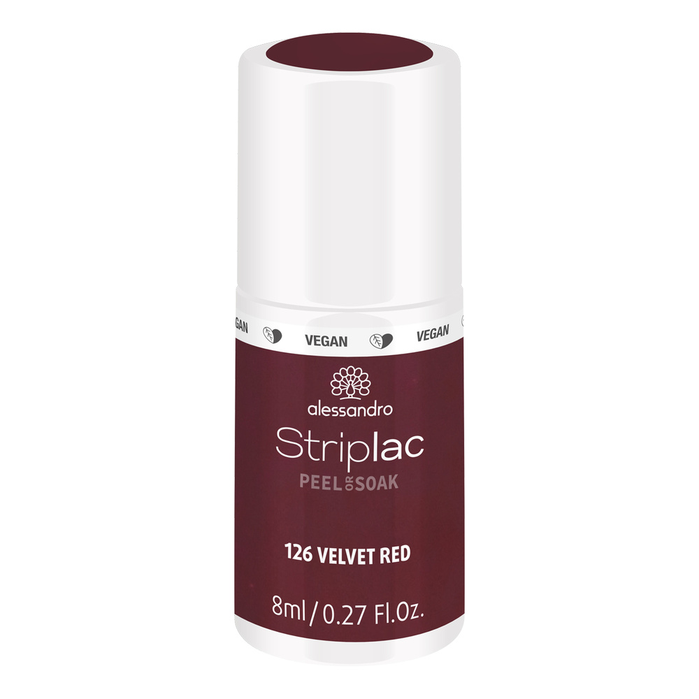 Alessandro Striplac Striplac Peel or Soak Velvet red 8 ml