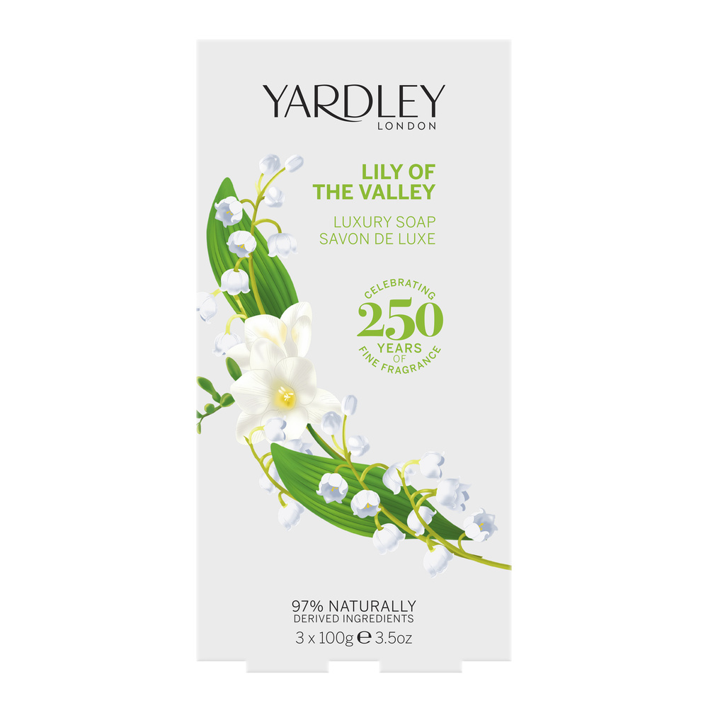 Yardley Lily Of The Valley Savons 3 x 100gr