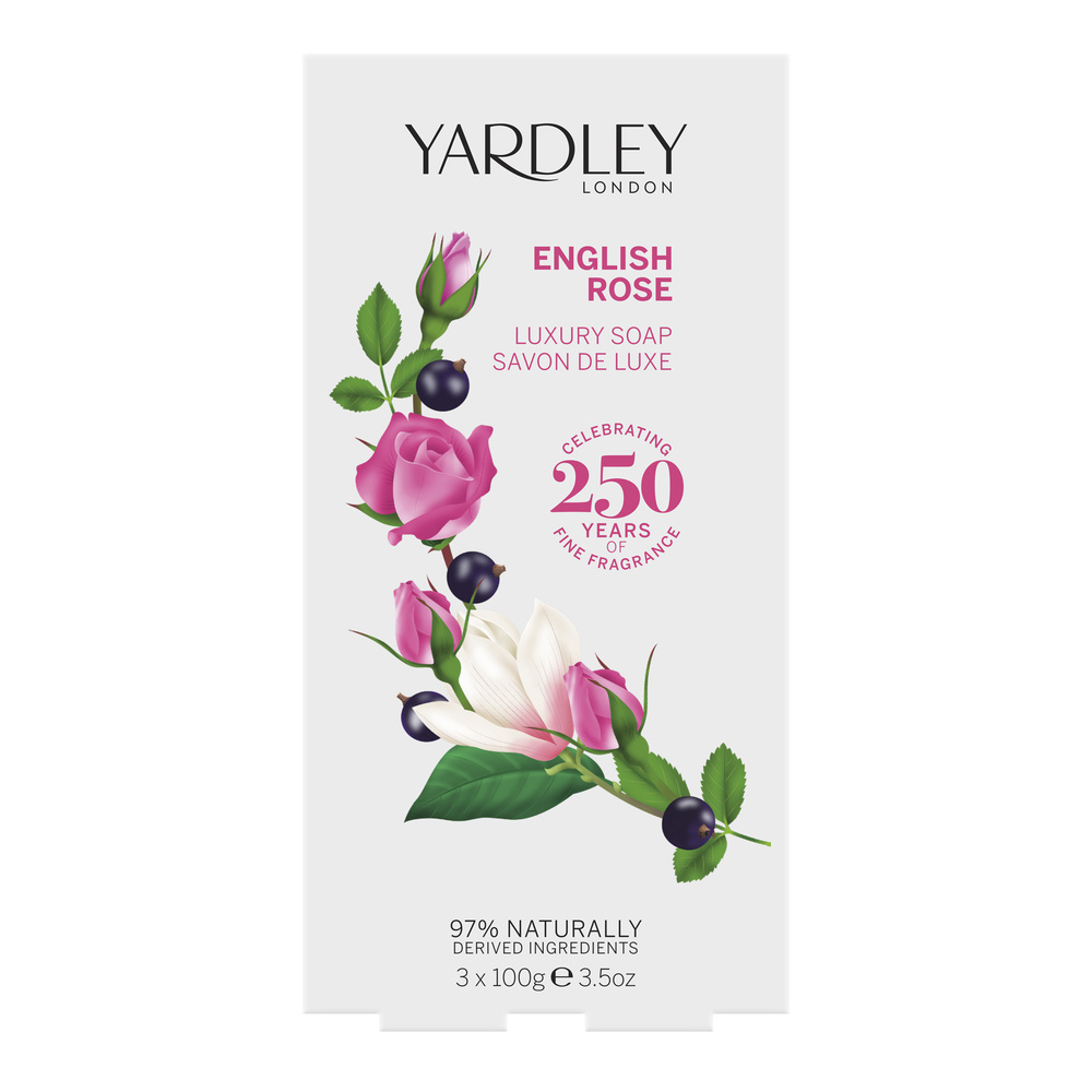 Yardley English Rose Savons 3 x 100gr
