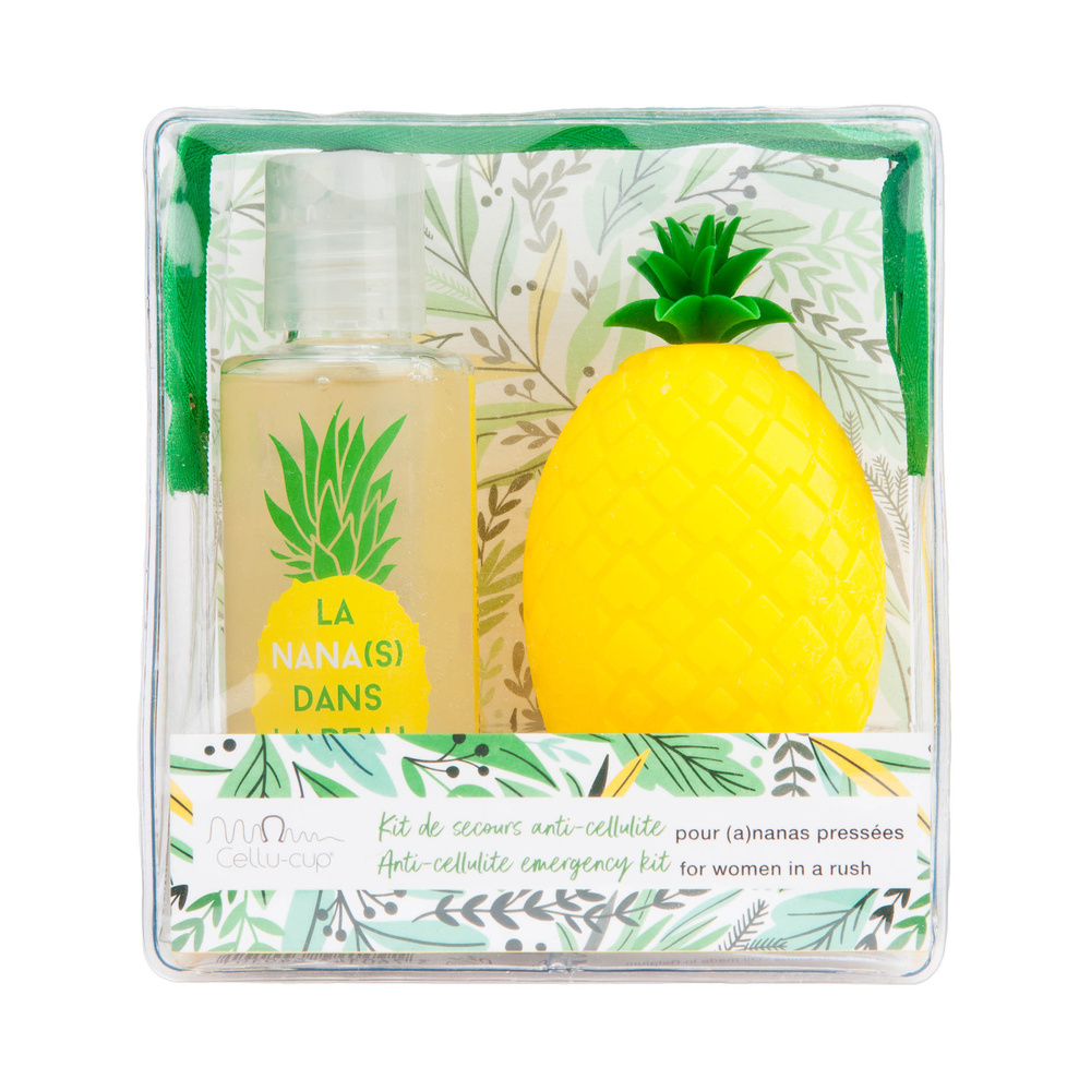 Cellucup Trousse ananas Kit de massage anti-cellulite douche 75ml