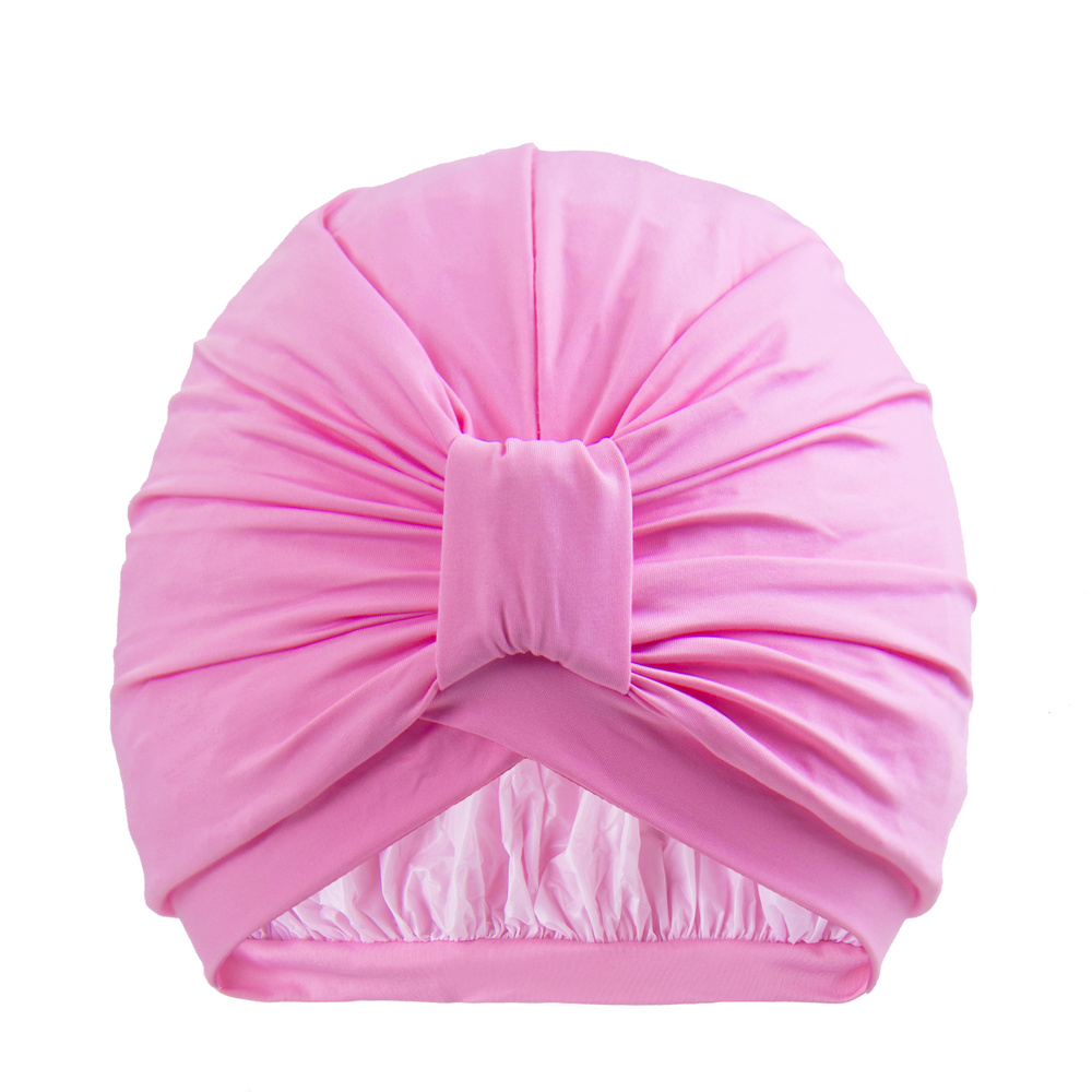 Styledry Turban Shower Cap Bonnet de douche rose