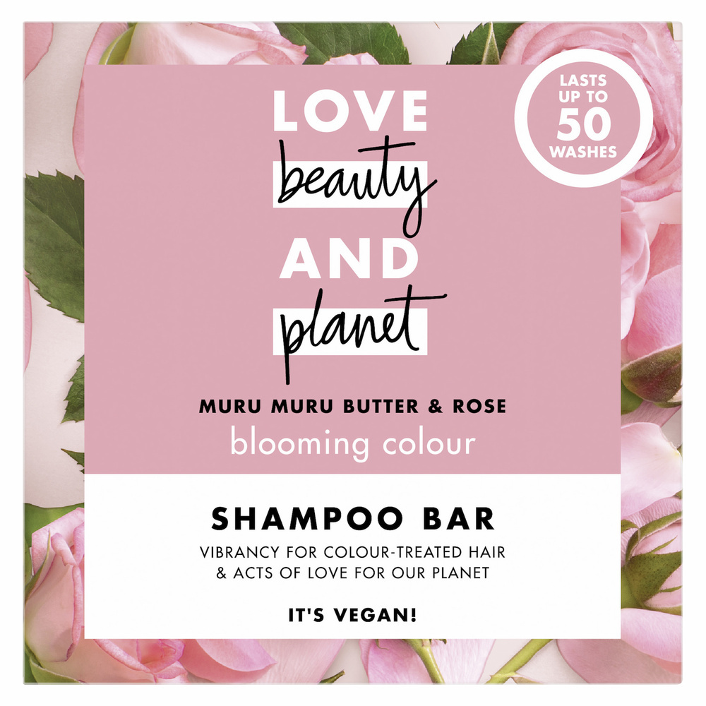 Love Beauty and Planet Shampoing Shampooing Solide Éclosion de Couleur Muru Muru&Rose 90g
