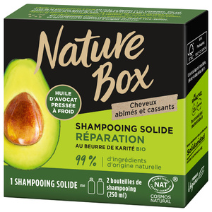 NATURE BOX SHAMPOOING SOLIDE AVOCAT 85g SHAMPOOING SOLIDE
