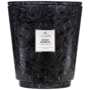 Moso Bamboo 5 Wick Hearth Candle BOUGIE
