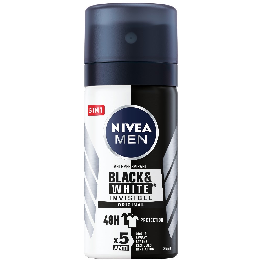 nivea Deodorant Déodorant Spray Anti-transpirant 48H Homme Black&White Original 35ml