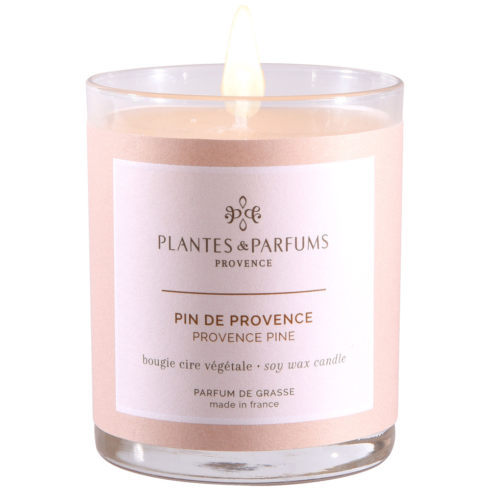 Plantes et Parfums - Pin de Provence Bougie Végétale Parfumée 180 g