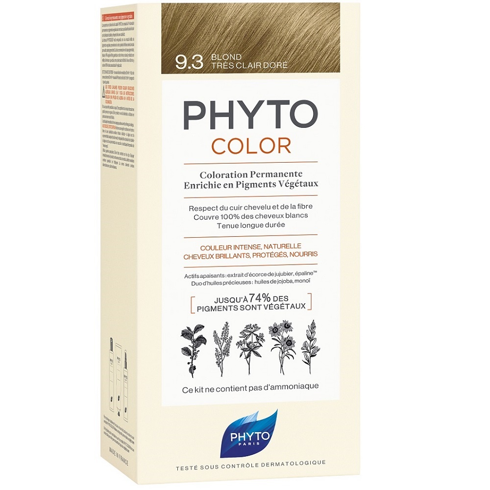 Phyto - PHYTO PHYTOCOLOR 9.3 BLOND TRES CLAIR DORE KIT COLORATION 112 ml
