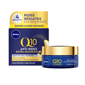 Q10 POWER - Crème de nuit extra-nourrissant Soin visage anti-âge peaux sèches