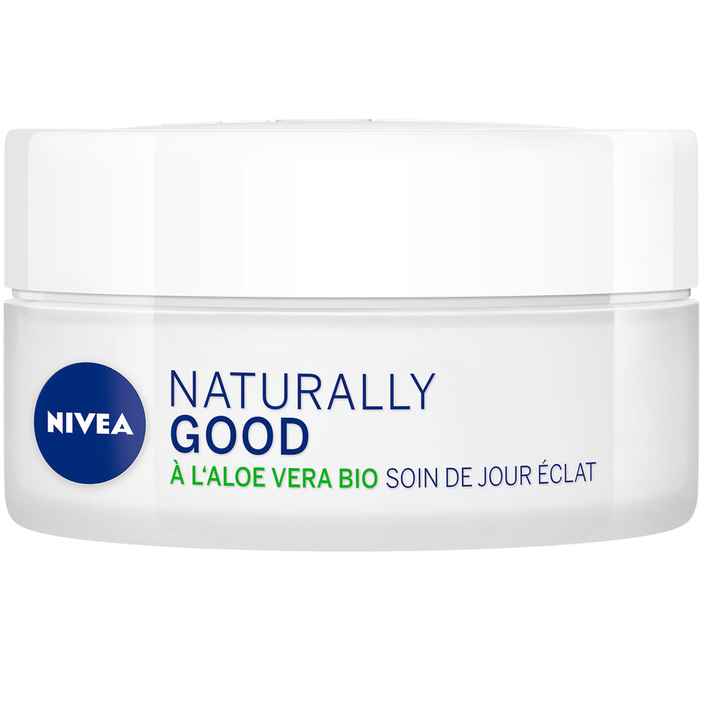 nivea - NATURALLY GOOD - Crème de jour Aloe vera BIO Soin visage hydratant 50 ml