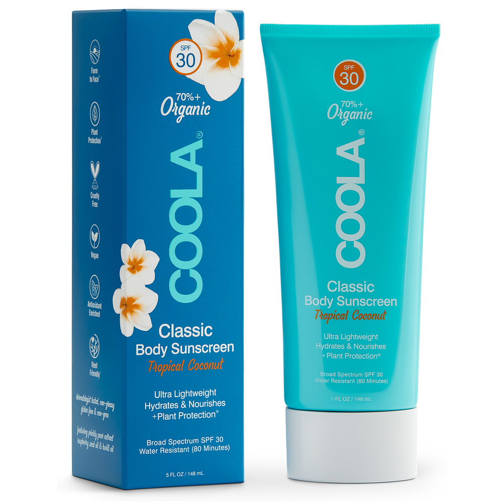 Coola Soin Classic Corps Lotion Solaire Corps SPF30 Tropical Coconut 148 ml