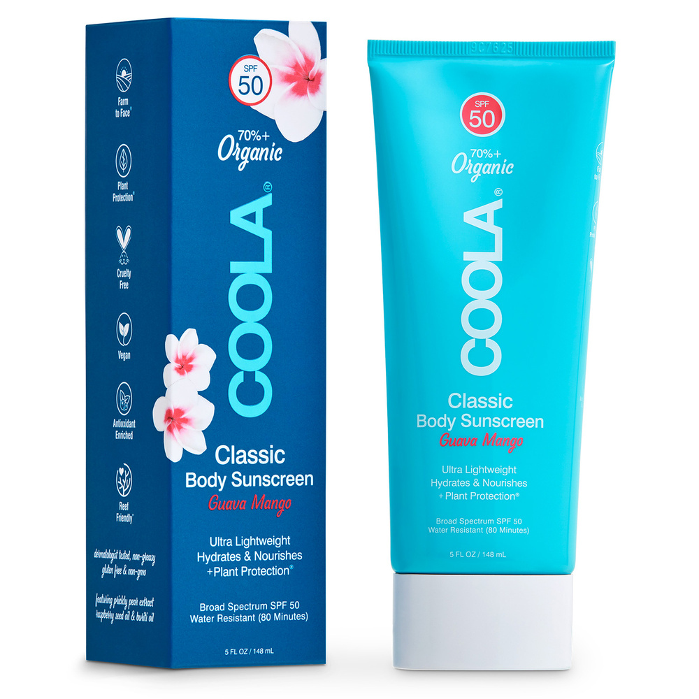 Coola Soin Classic Corps Lotion Solaire Corps SPF50 Goyave Mangue148 ml