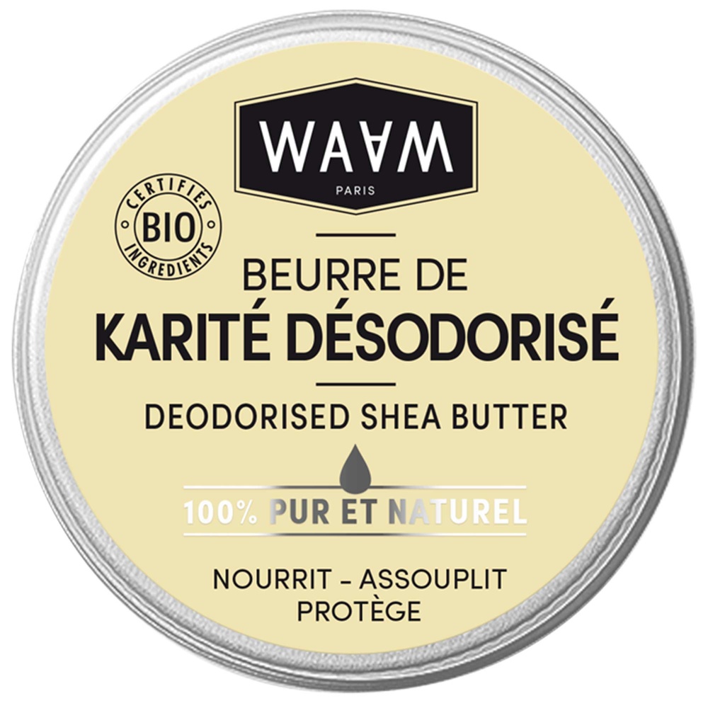 waam Les ingrédients cosmetiques Beurre de Karité Pur (désodorisé) 100ml