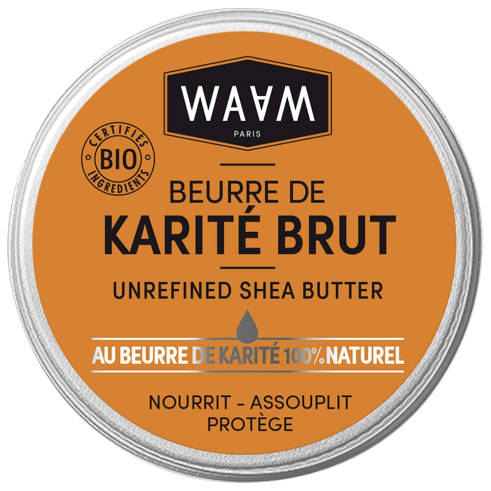 waam Les ingrédients cosmetiques Beurre de Karité Brut (non parfumé) 100ml
