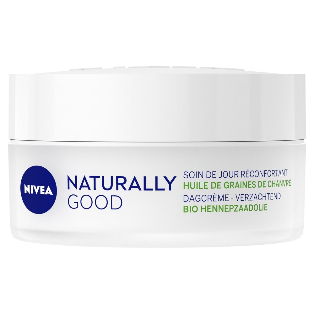 nivea - NATURALLY GOOD - Crème de jour Chanvre BIO Soin visage hydratant 50 ml
