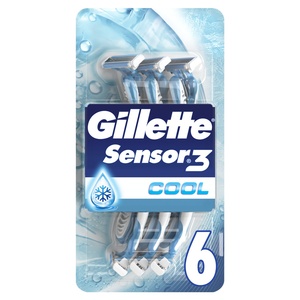 Gillette Sensor3 Cool Rasoirs Jetables  X 6 Rasoirs Jetables