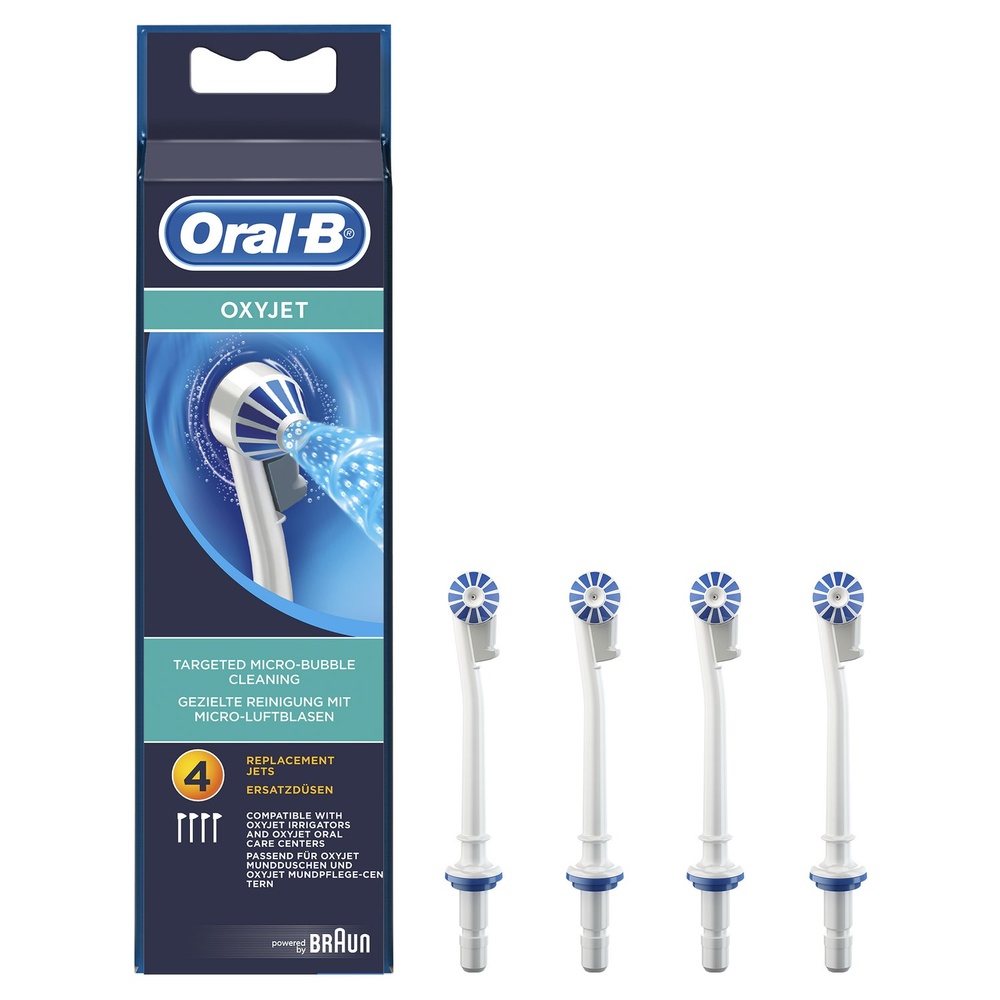 oral-b - Oral-B Oxyjet Canules Hydropulseurs x4 Brossettes De Rechange 4 un