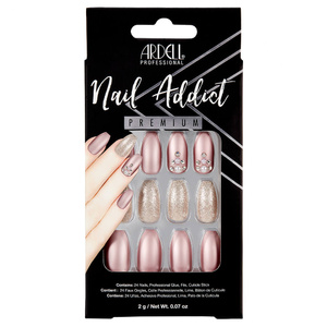 Nail Addict Metallic Lilac PearL Faux-ongles prêt à poser Ardell avec accessoires