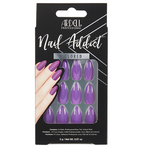 Nail Addict Purple Passion Faux-ongles prêt à poser Ardell avec accessoires