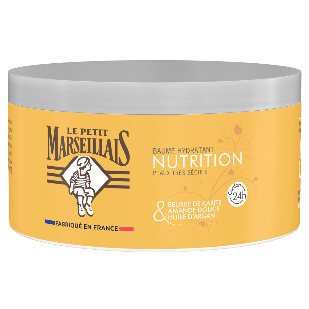 le petit marseillais - Baume Hydratant Nutrition, Karité Amande Douce & Argan, 300ml corps