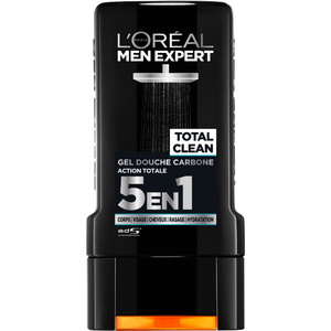 L'Oréal Men Expert Pure Carbon Gel Douche Action Totale 5 en 1 - 300ml Gel Douche 5-en-1 Homme 