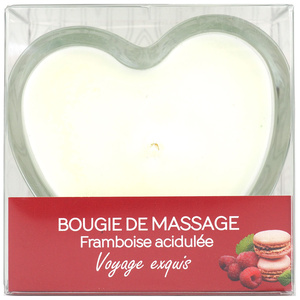 Bougie de massage Cœur - Framboise BOUGIE DE MASSAGE 