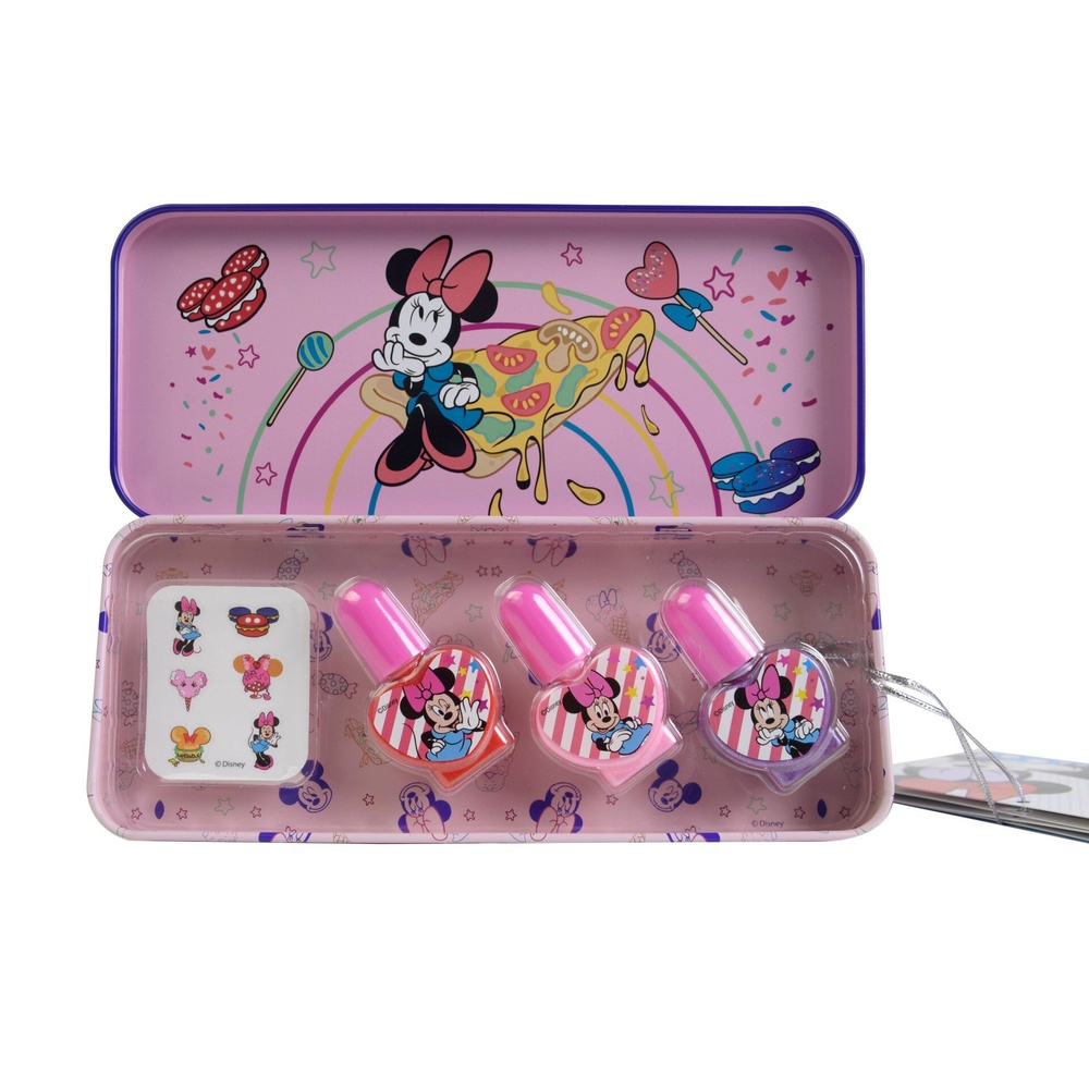 Disney - Minnie Cosmic Candy Nail Polish Tin Coffret de maquillage Coffret de maquillage Disney Minnie Mouse - 4 Unités 1 unité
