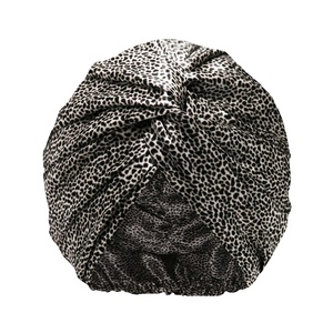 turban pure soie slip - léopard turban 