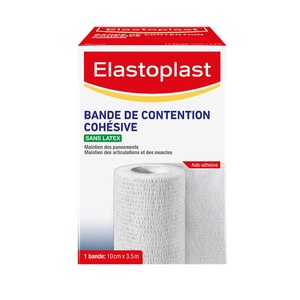ELASTOPLAST BANDE COHESIVE 10cm - Blanc Bande cohésive