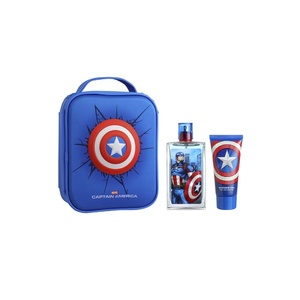 Captain America Sac 3D EDT 100 ml + GelDouche 75 ml Coffret Eau de Toilette 