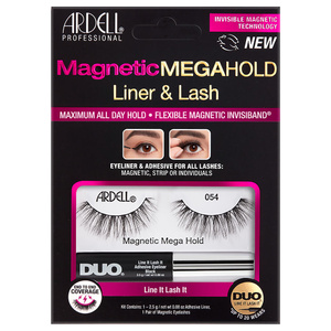 Faux-Cils Magnétique MegaHold n°54 aveccolle/feutre eyeliner Duo 2,5g Faux-Cils Magnétiques en frange réutilisables, avec colle/feutre eyeliner inclus