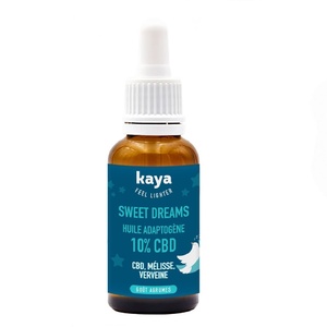 Kaya SWEET DREAMS Huile adaptogène 10% CBD FR - 1 dropper 30ml Huile sublinguale 
