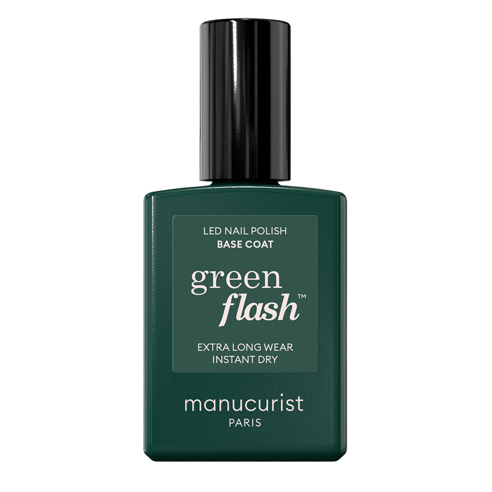 Manucurist - GREEN FLASH - Base 15ml Vernis semi-permanent GREEN FLASH - Base 15ml