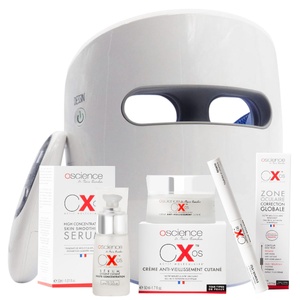 Coffret Masque LED CESAM x OSCIENCE parphotobiomodulation + Produits OSCIENCE COFFRET 360° Anti-âge globale