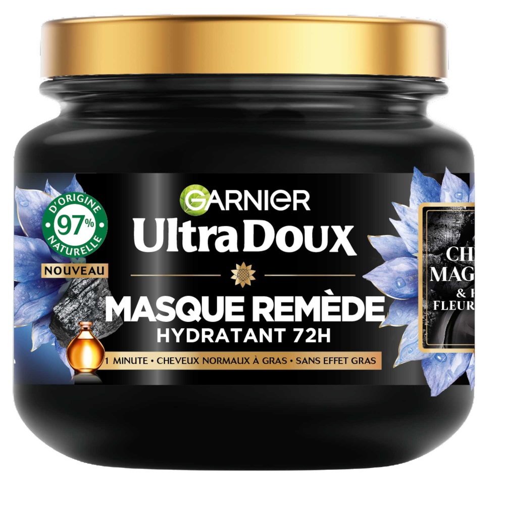 garnier - Ultra Doux Charbon Magnétique Masque Remède Equilibrant 340 ml