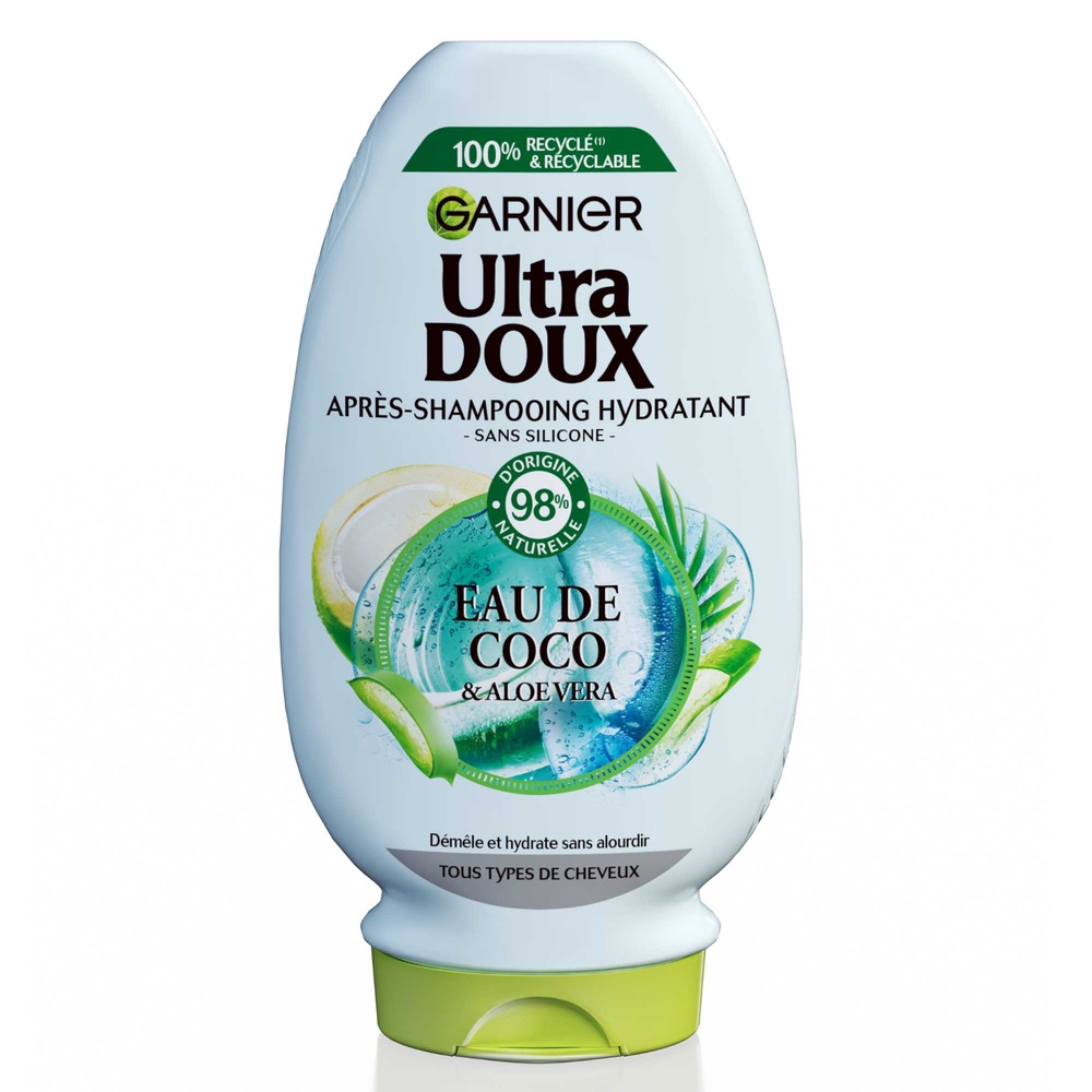 garnier - Ultra Doux Eau de Coco et Aloe Vera Après-shampoing 250 ml