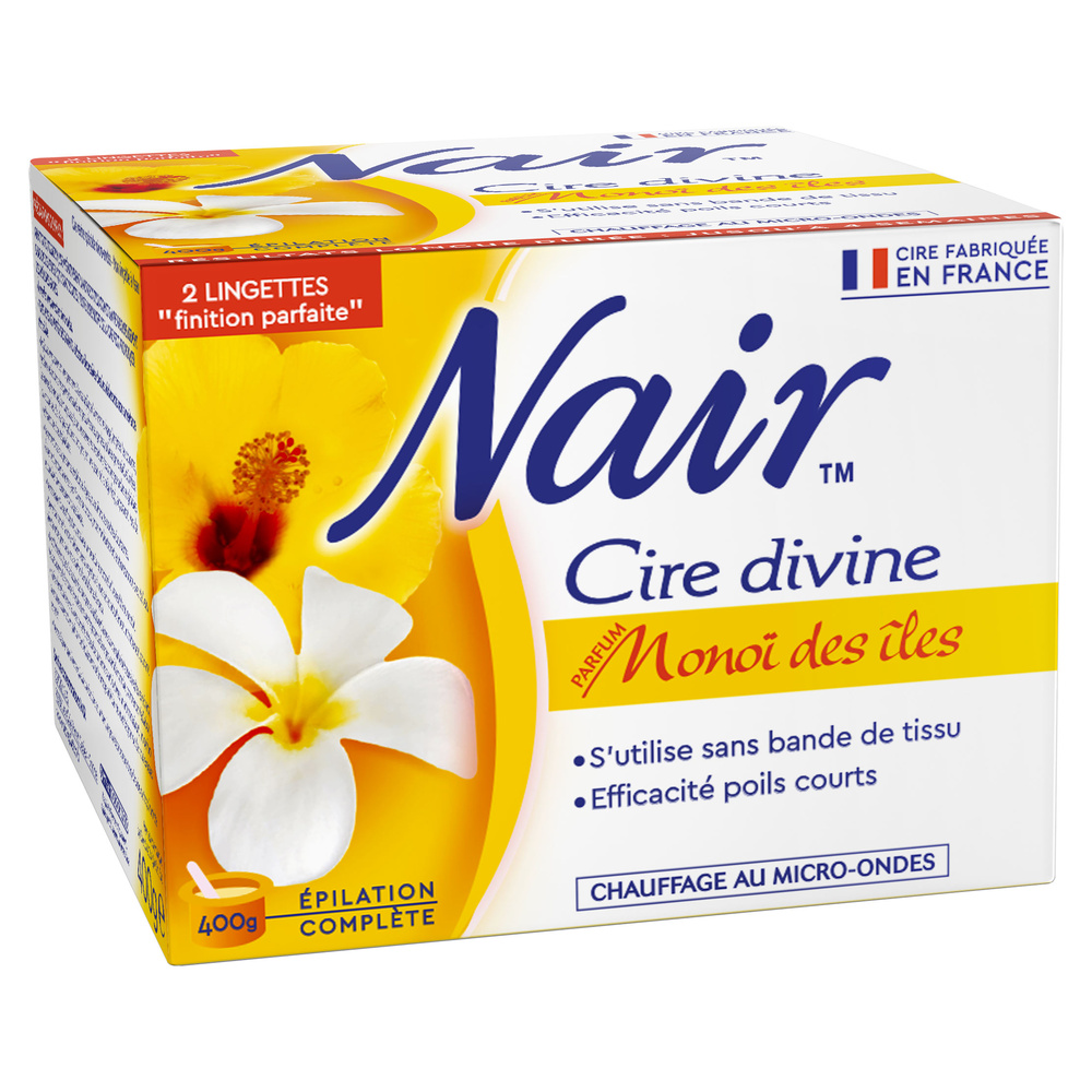 nair - Cire divine "parfum Monoi des iles" chaude 400 g