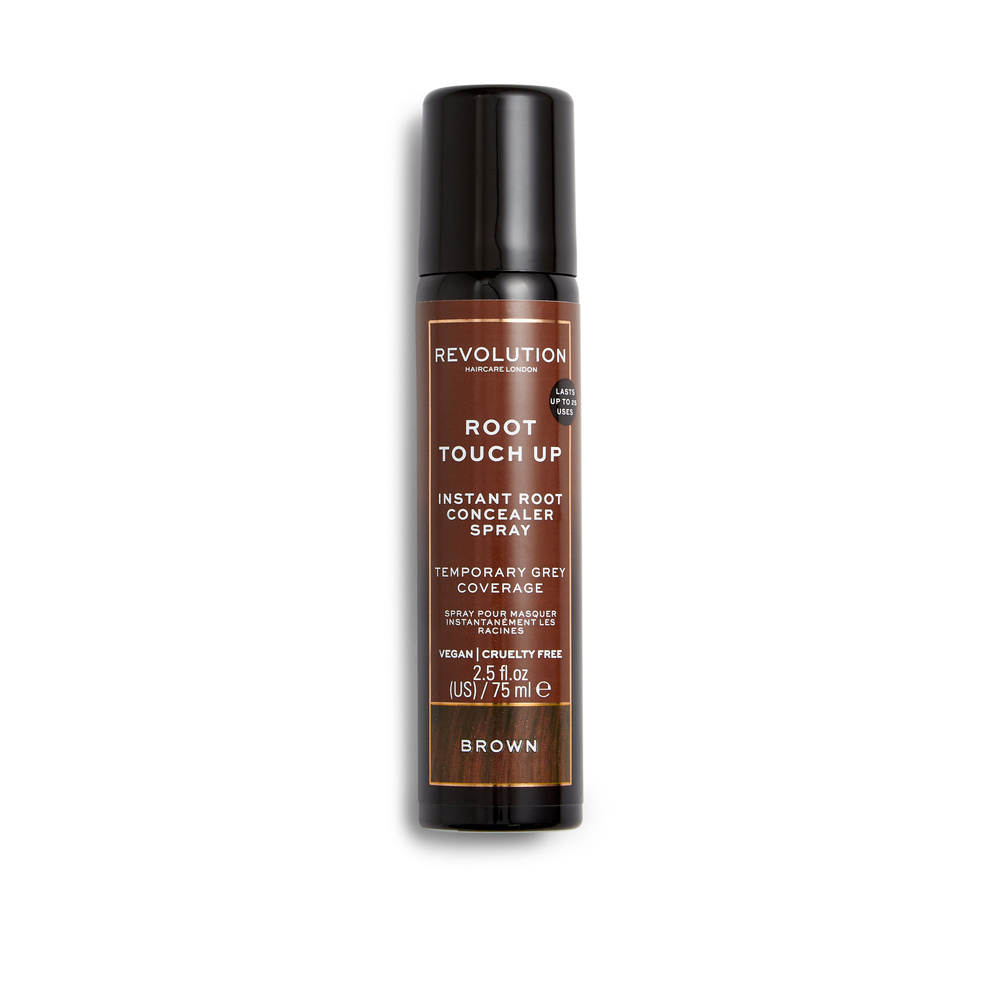 revolution hair - Revolution Hair Root Touch Up Spray Brown Retouche couleur 75 ml