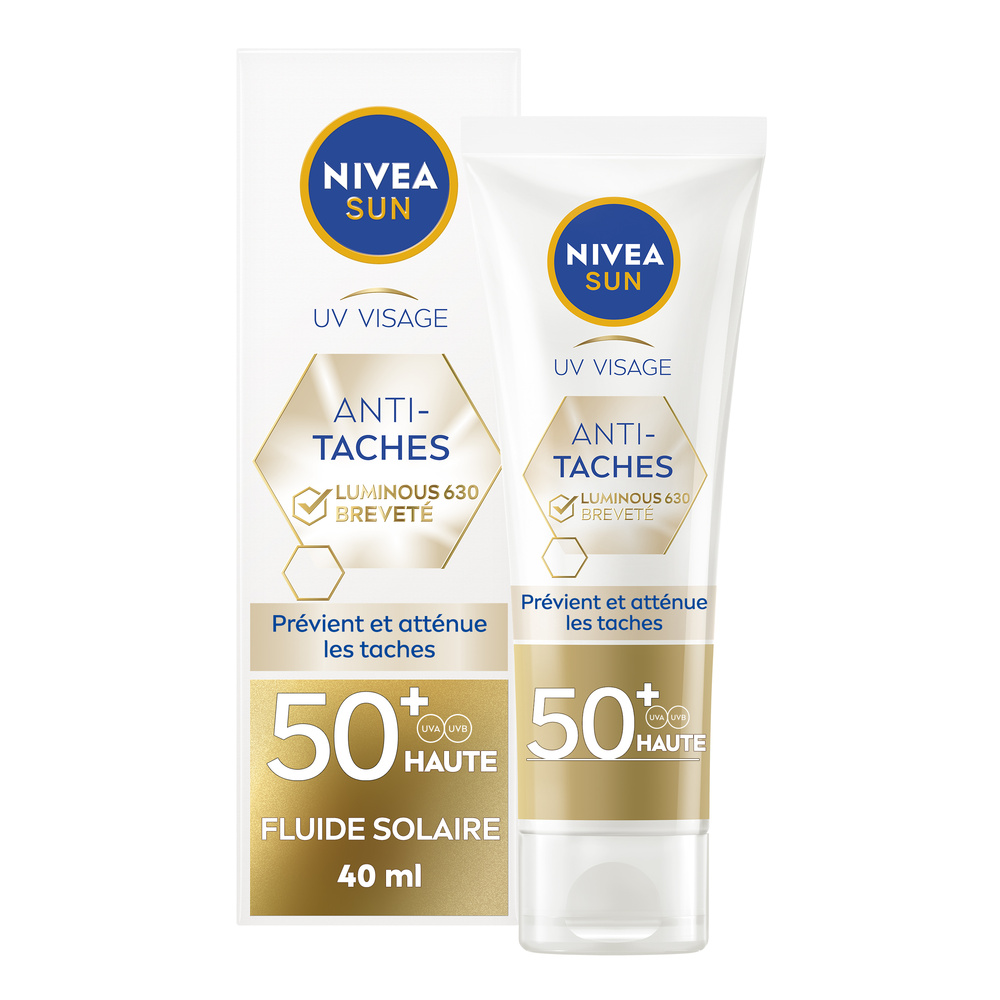 nivea - PROTECTION SUN VISAGE - Crème fluide anti-taches Luminious630 40ml Protection solaire visage FPS50
