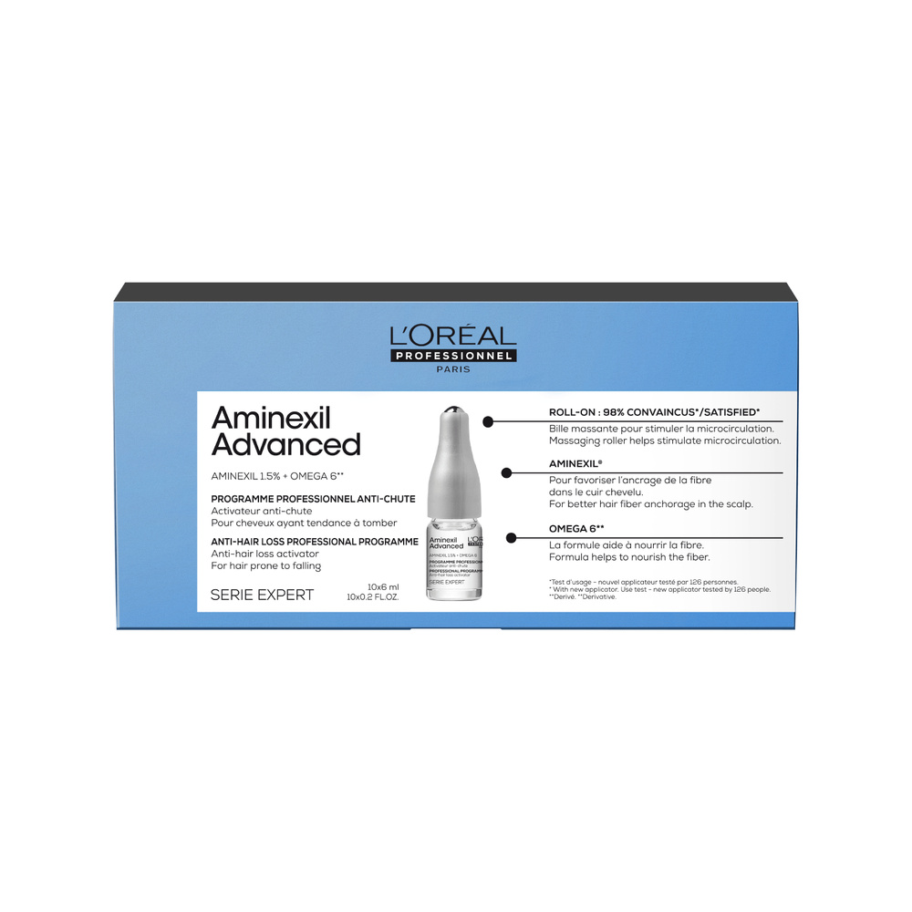 L'Oréal Professionnel - Serie Expert Aminexil Advanced - Traitement anti-chute cheveux Ampoules 60 ml