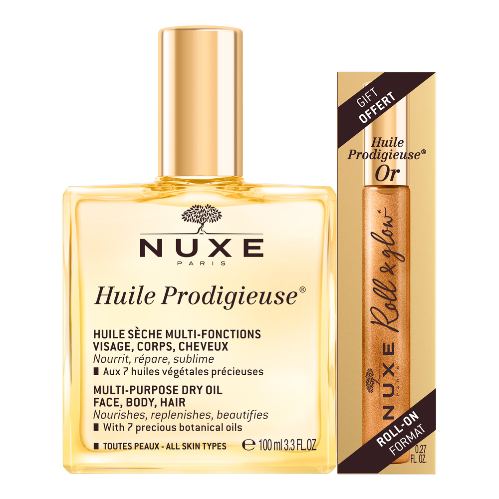 Nuxe - Nuxe Huile Prodigieuse® 100ml + Or format roll on 8ml Prodigieux 1 unité