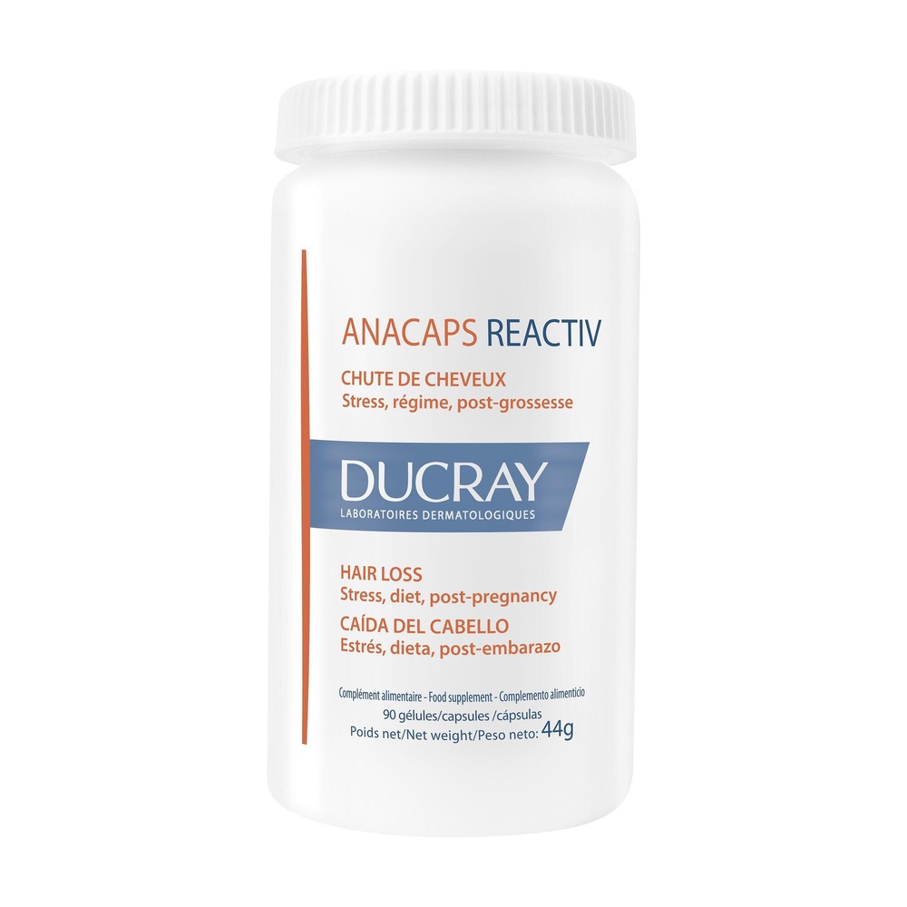 Ducray - Anacaps Reactiv Cure complète 3 mois 90Gelules Complément alimentaire 90 un