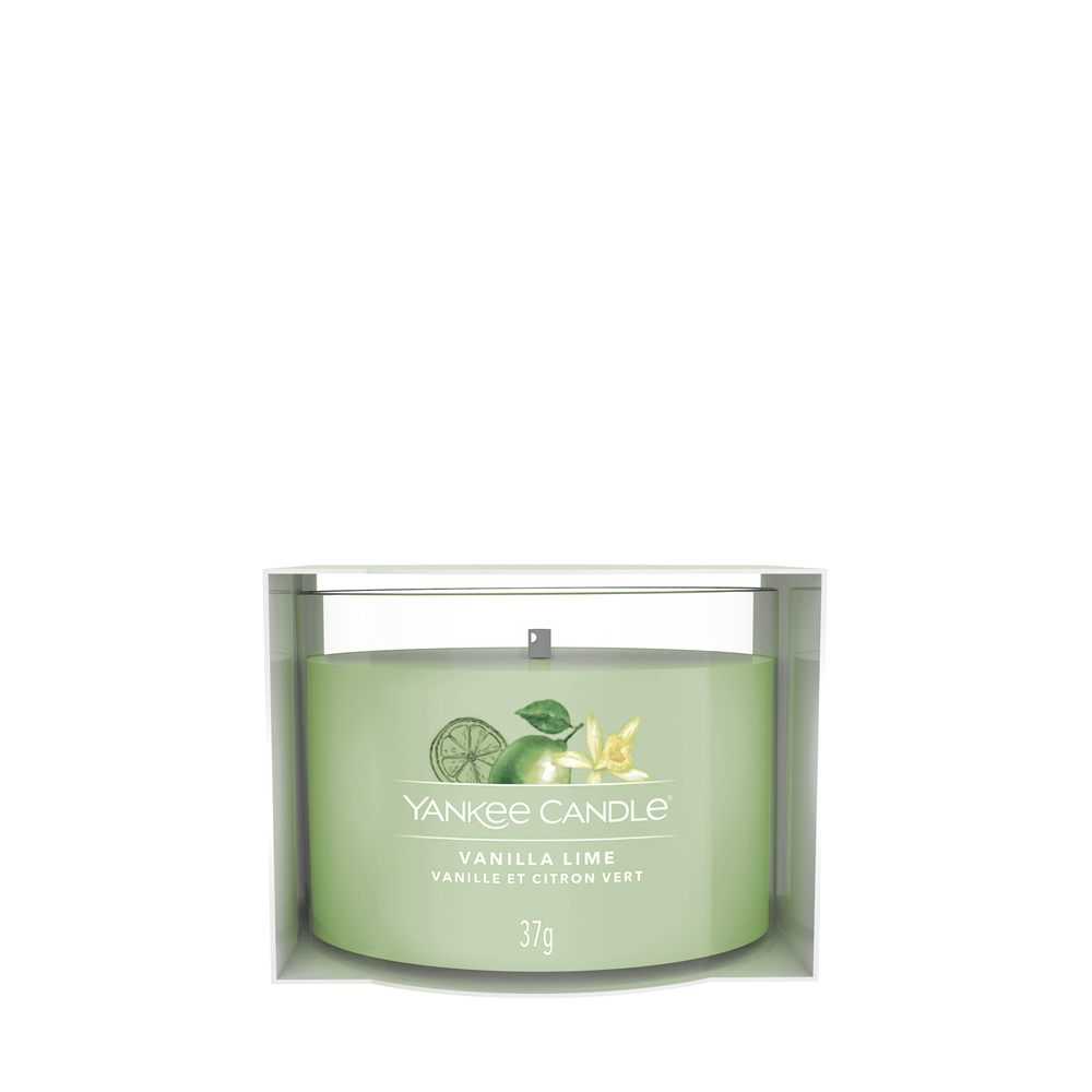 yankee candle - Votive en Verre Vanille Citron Vert Bougie Parfumée 37 g