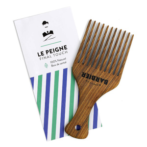 Final touch Peigne Styling 100% Bois de Santal Naturel pour Barbe & Cheveux