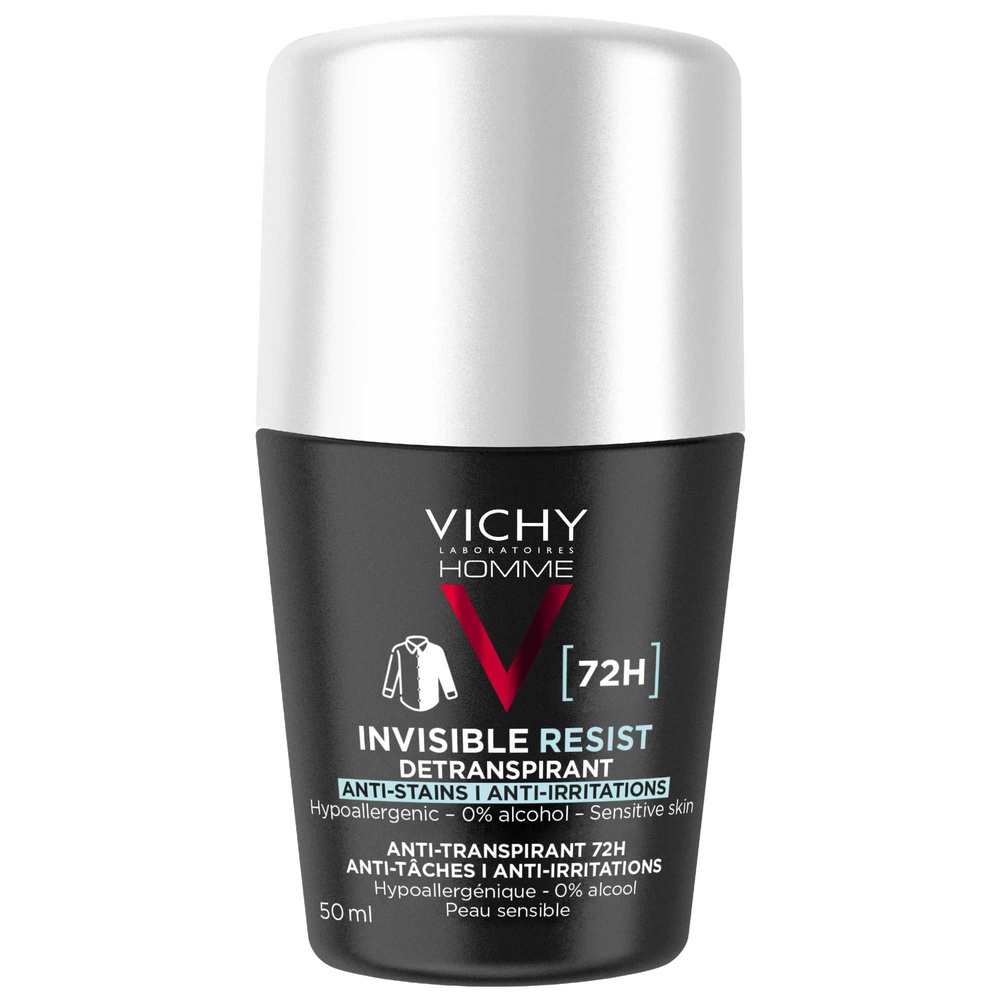 Vichy - Invisible Resist Détranspirant Anti Irritations 72h Déodorant Homme 50 ml