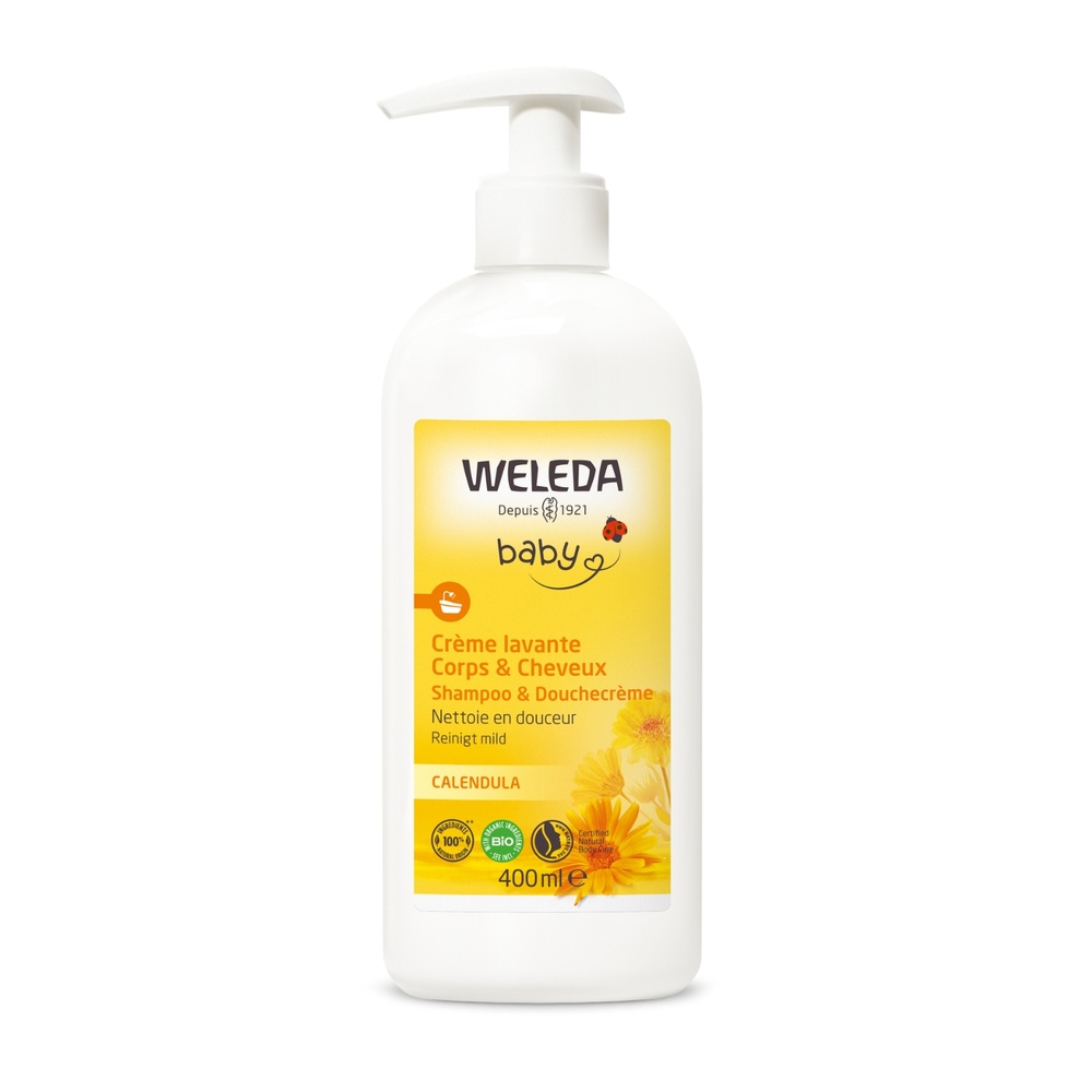 WELEDA - Crème lavante Corps et Cheveux Calendula de douche 400 ml