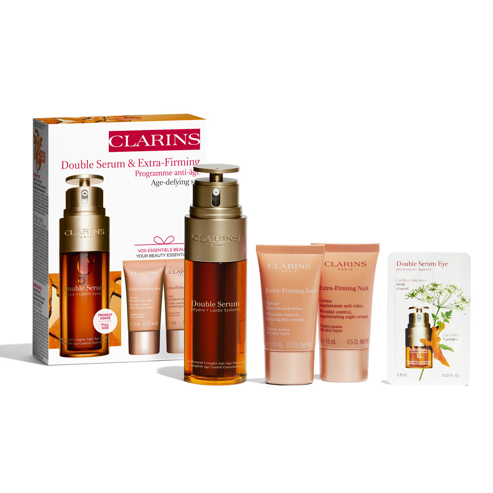Clarins - Coffret Double Serum & Extra-Firming Soin anti-âge 1 unité