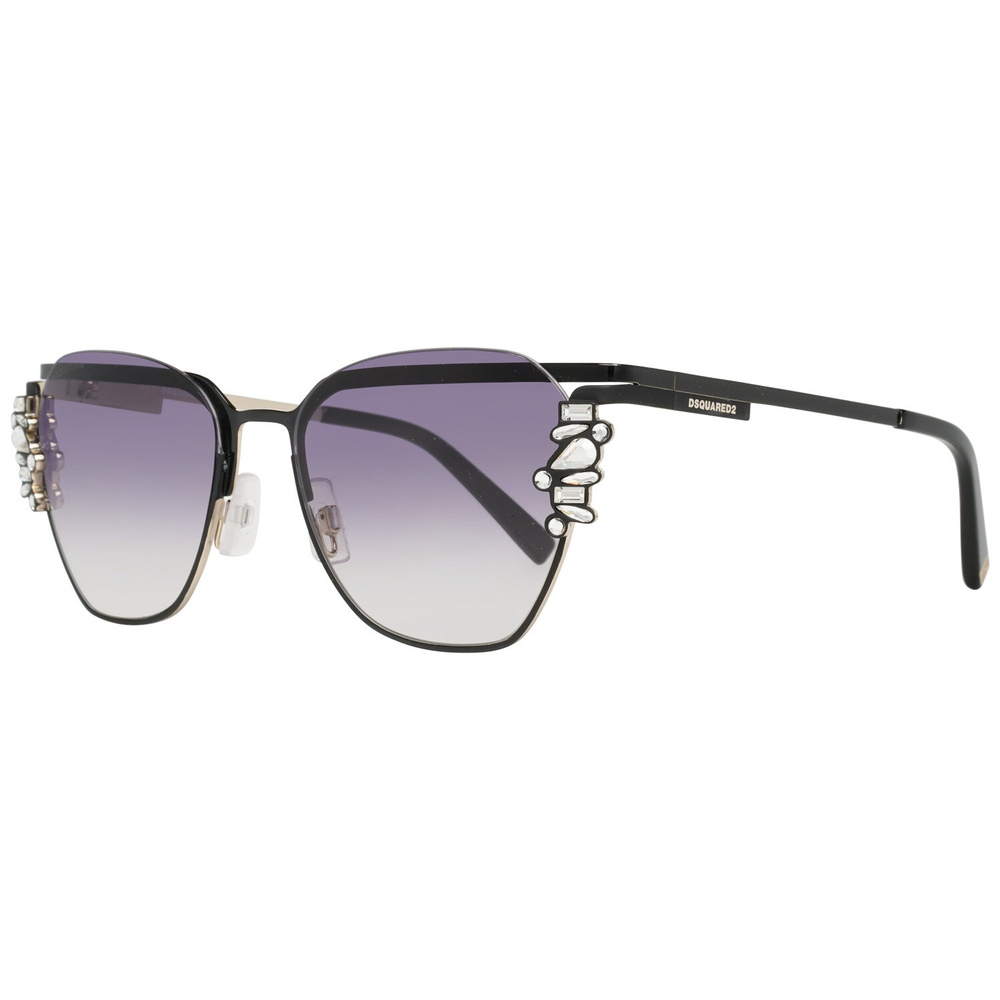 Dsquared2 Luxueuxes lunettes de soleil Femmes en noir avec protection 100% UVA&UVB