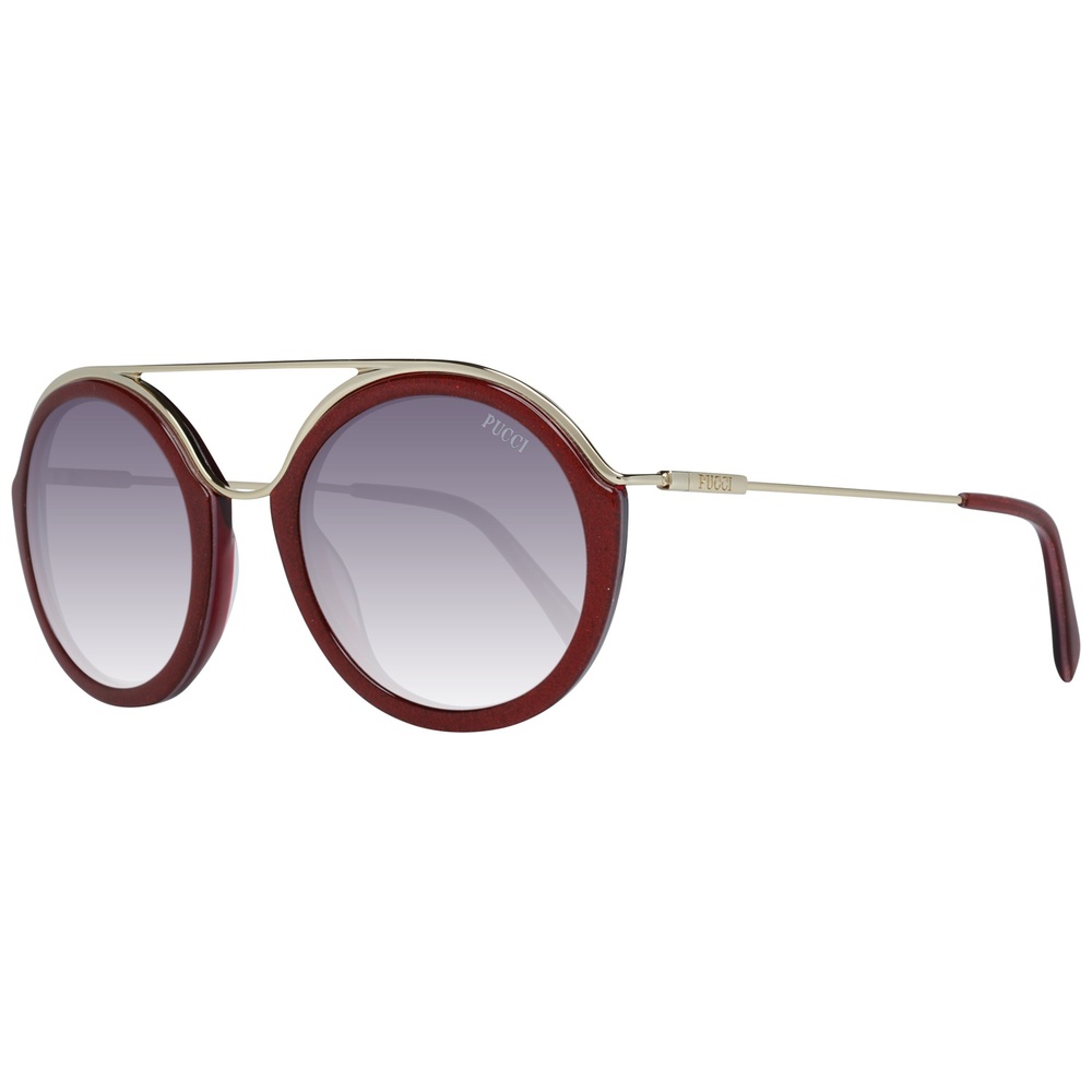 Emilio Pucci Brillantes lunettes de soleil Femmes enrouge avec protection 100% UVA&UVB