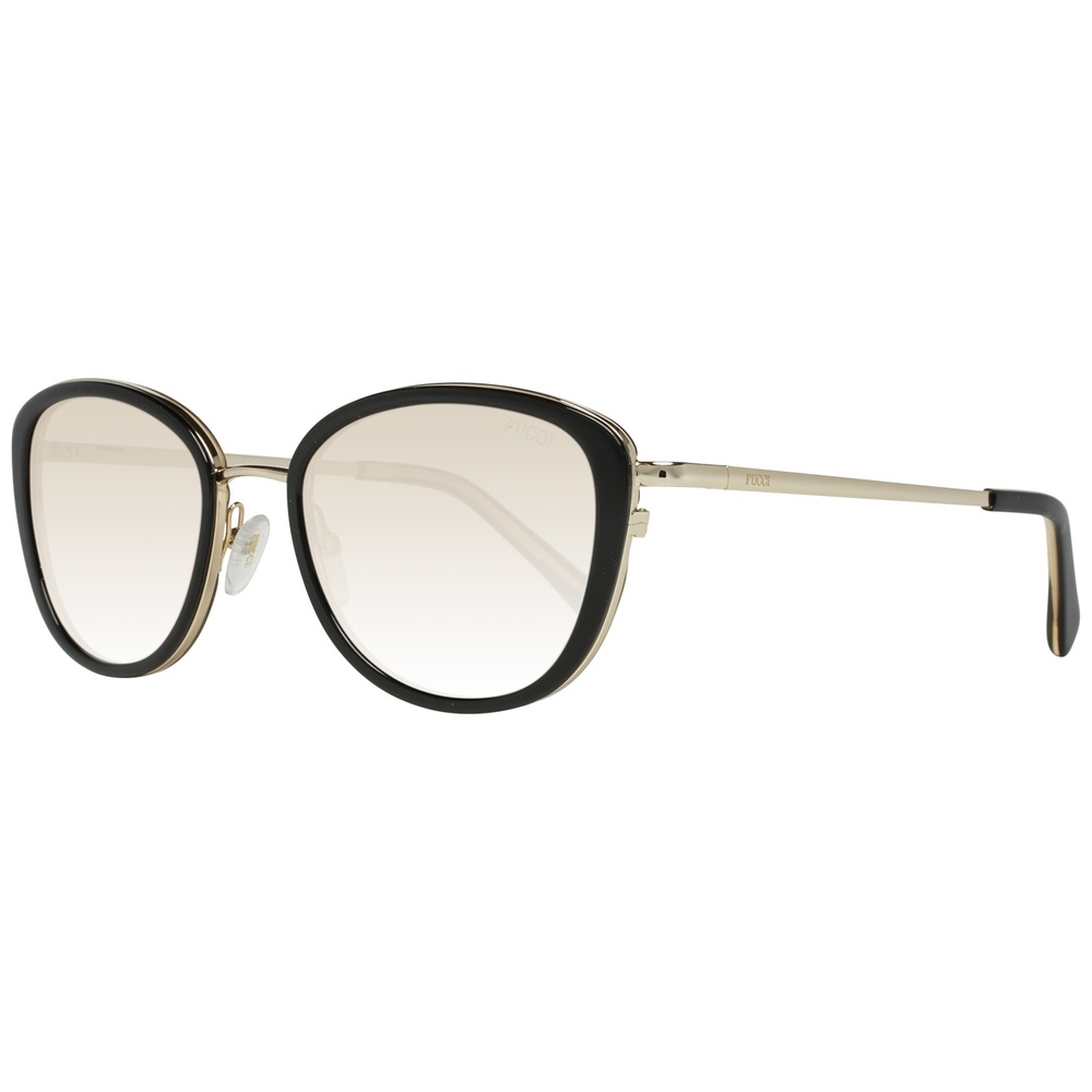 Emilio Pucci Brillantes lunettes de soleil Femmes ennoir avec protection 100% UVA&UVB
