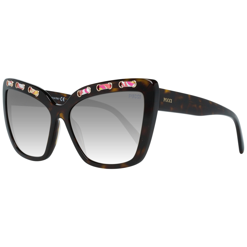 Emilio Pucci Magistrales lunettes de soleil Femmes enmarron avec protection 100% UVA&UVB